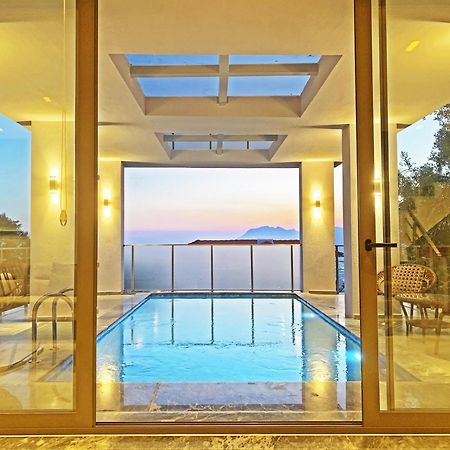 Villa With A Private Heated Pool, Jacuzzi, Overlooking Spectacular Views Of The Sea Kaş Eksteriør billede
