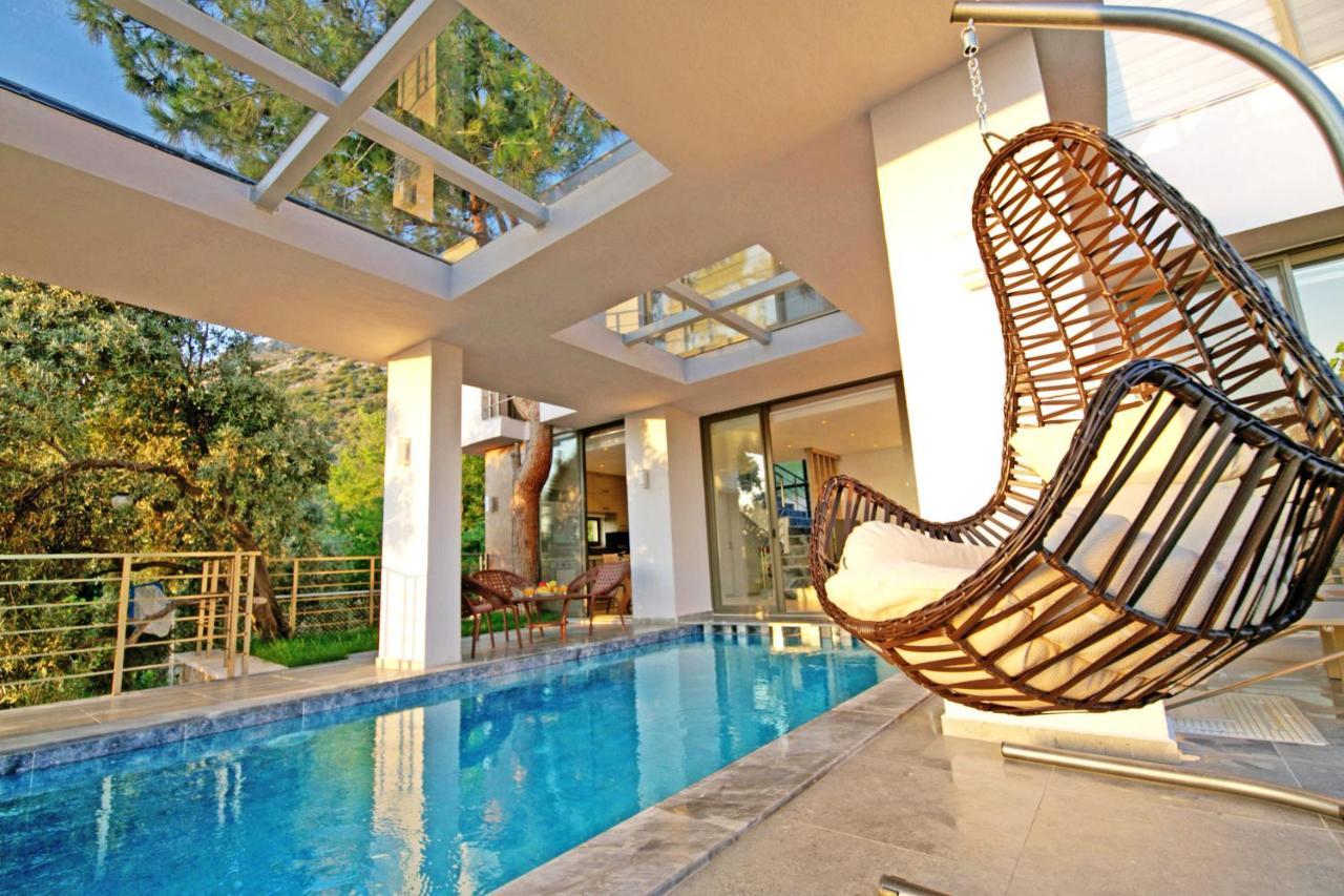 Villa With A Private Heated Pool, Jacuzzi, Overlooking Spectacular Views Of The Sea Kaş Eksteriør billede