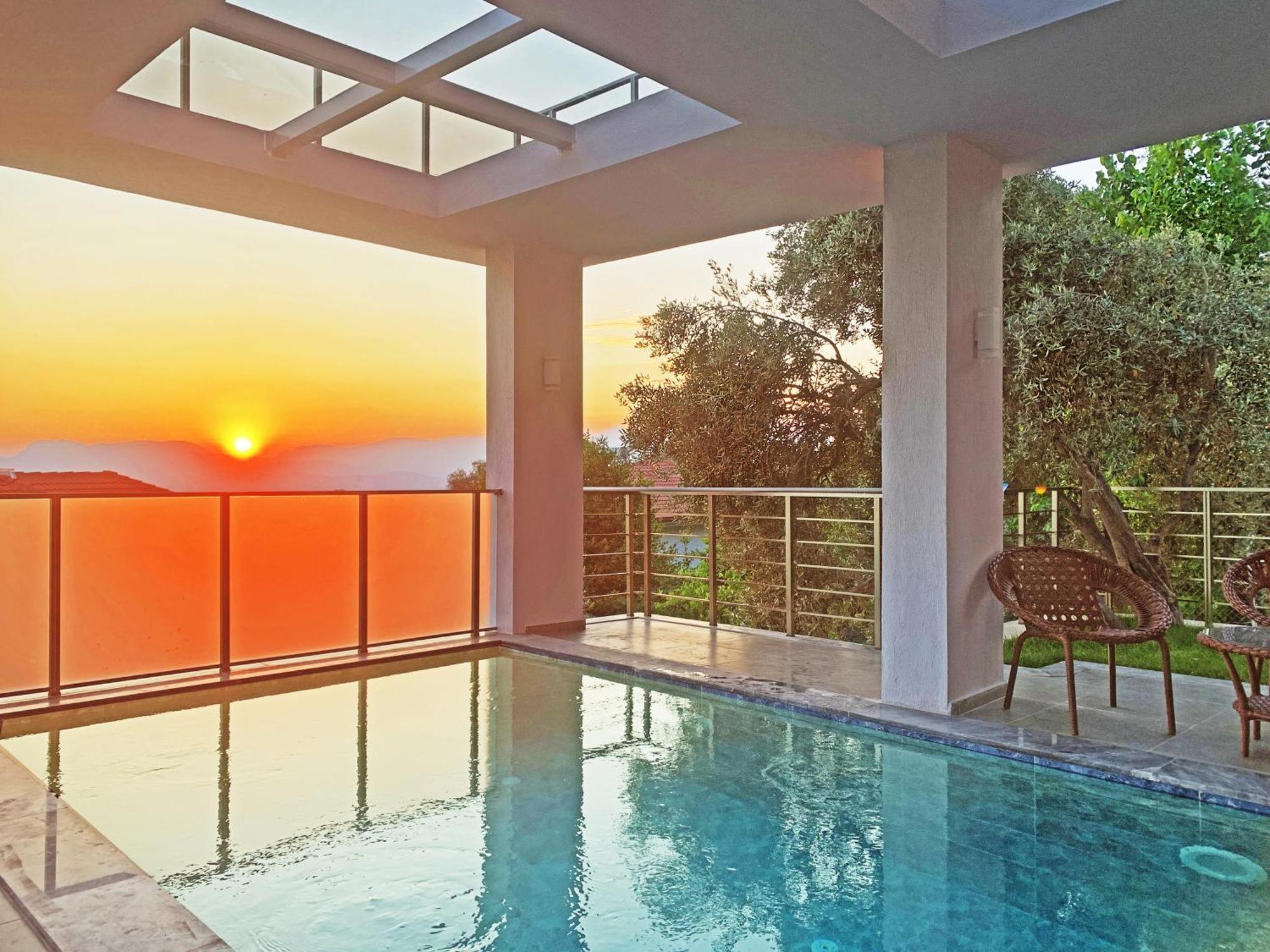 Villa With A Private Heated Pool, Jacuzzi, Overlooking Spectacular Views Of The Sea Kaş Eksteriør billede