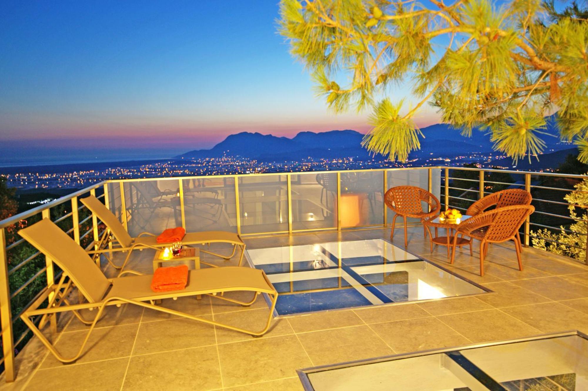 Villa With A Private Heated Pool, Jacuzzi, Overlooking Spectacular Views Of The Sea Kaş Eksteriør billede